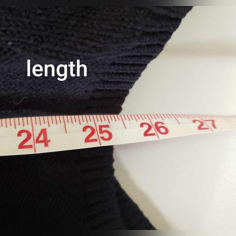 A/X Armani Exchange Women's Black Knit Asymmetrical Sweater Size Small - Picture 6 of 13